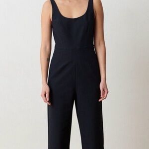 ADAY Elegant Black Sleeveless Jumpsuit